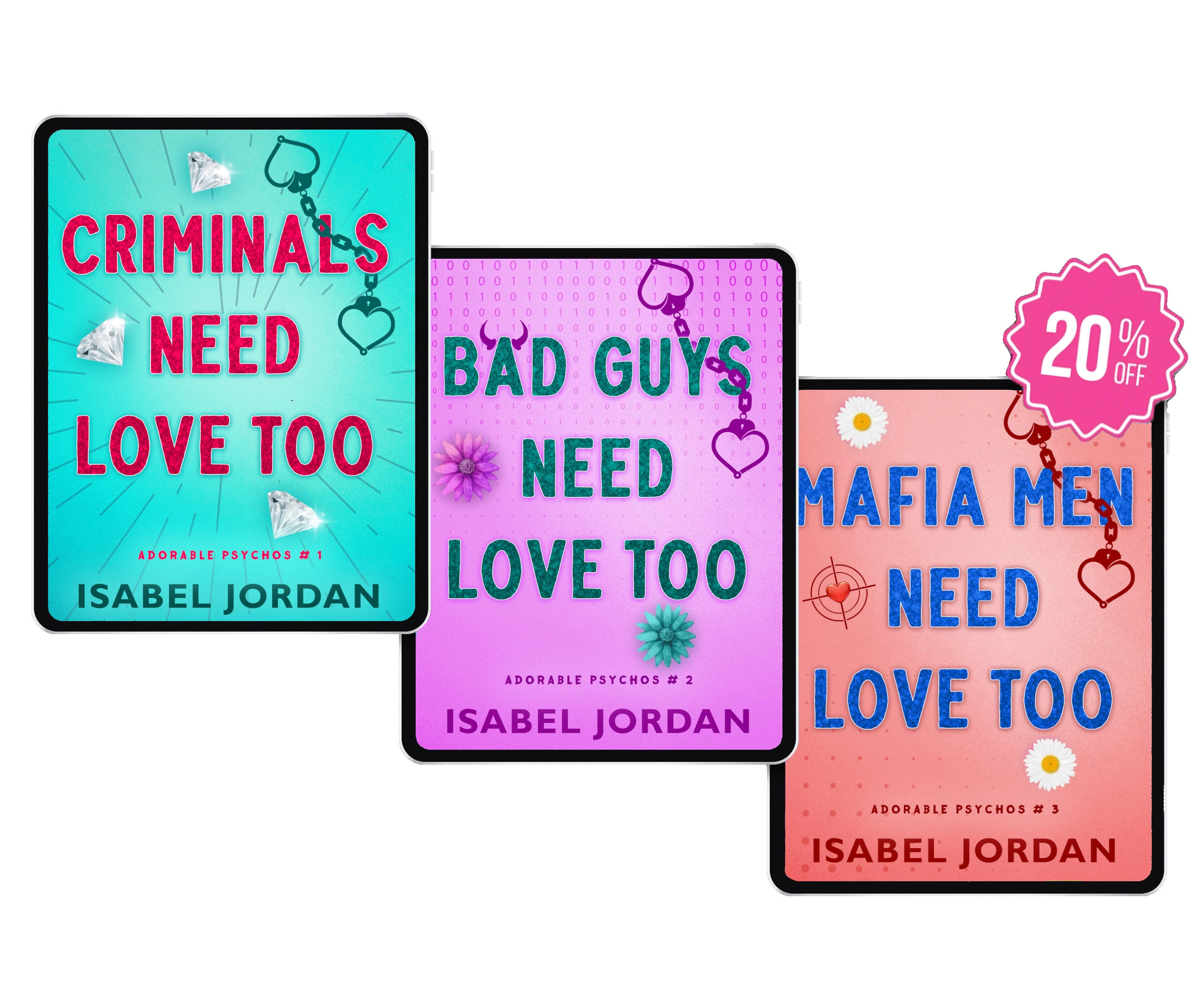 Adorable Psychos Series Bundle, image size:2500x2100